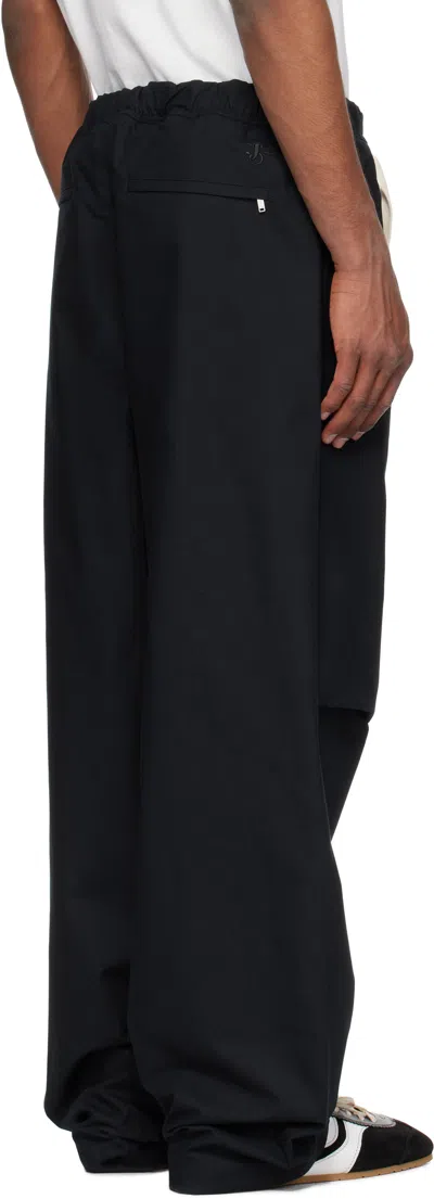 Jil Sander Trousers Cargo Adjustable Cuffs In Black