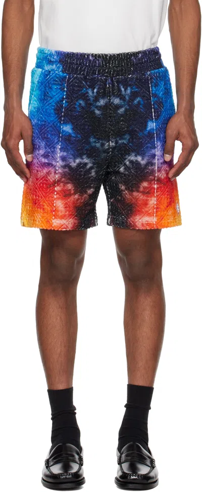 Casablanca 'the Gradient Towelling' Bermuda Shorts In Tie Dye