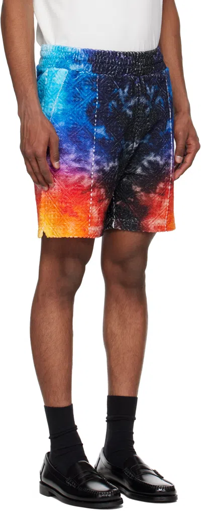 Casablanca 'the Gradient Towelling' Bermuda Shorts In Tie Dye