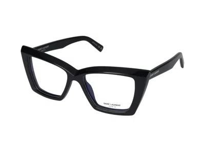 Shop Saint Laurent Eyeglasses In Black