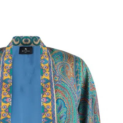 Etro Women's Paisley Print Open Front Jacket In Multicolor