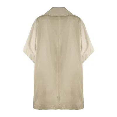 Herno A-shape Poncho In Dean In Beige