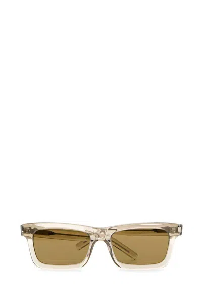 Saint Laurent Sl 461 Geometric-frame Sunglasses In White