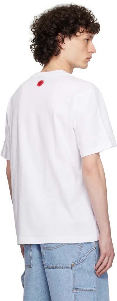 Icecream Running Dog Graphic-printed T-shirt In White