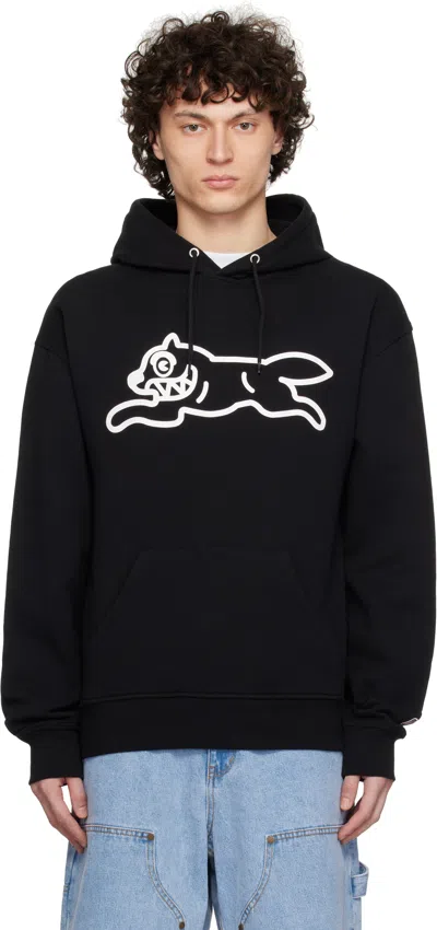 Icecream Running Dog Popover Hoodie In Black