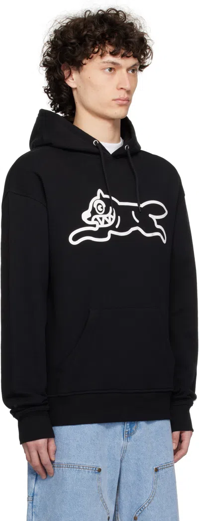 Icecream Running Dog Popover Hoodie In Black
