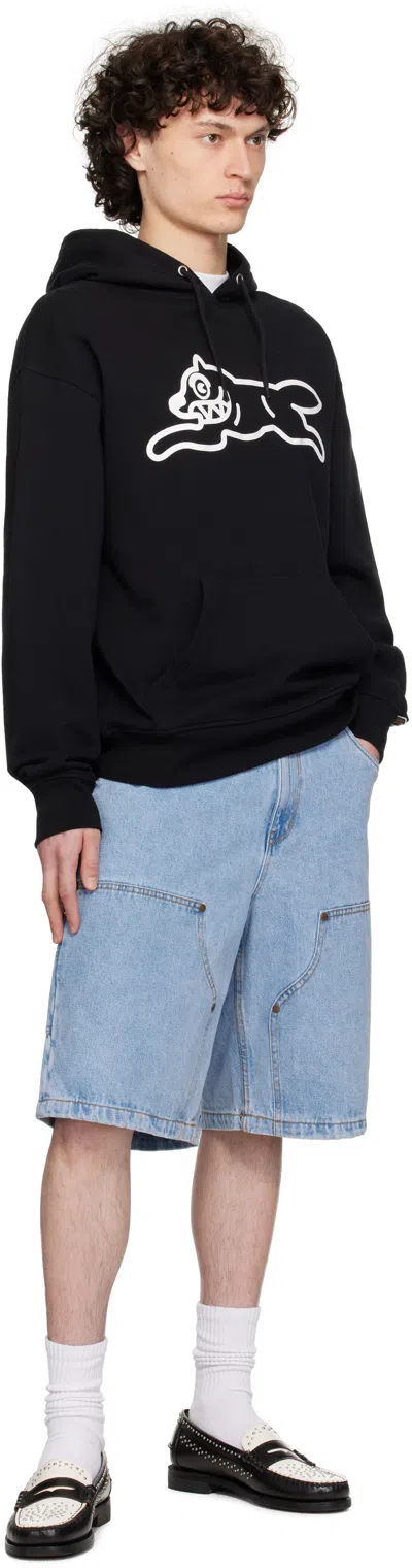 Icecream Running Dog Popover Hoodie In Black