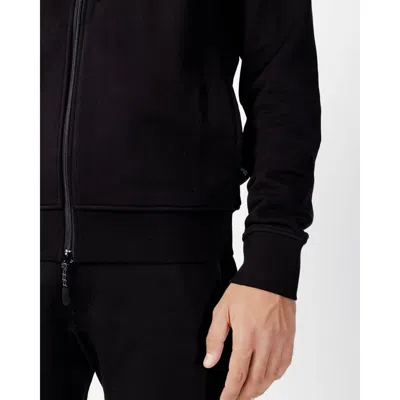 Armani Exchange Black Cotton Sweater In Black