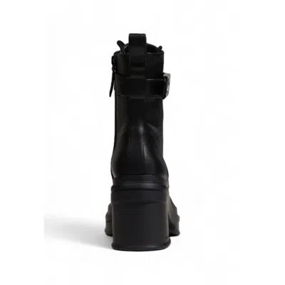 Armani Exchange Black Polyester Boot In Black