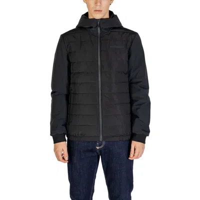 Calvin Klein Black Recycled Polyester Men's Jacket In Black