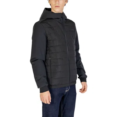 Calvin Klein Black Recycled Polyester Men's Jacket In Black
