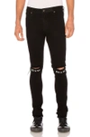 RTA RTA EMBROIDERED JEANS IN BLACK. ,MF7AC 3BLK