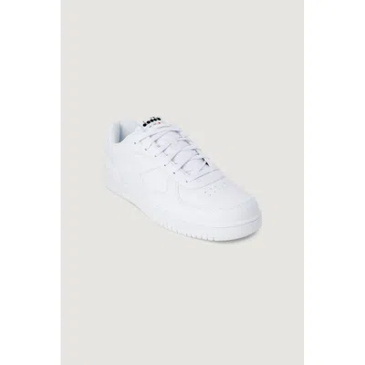Diadora White Synthetic Leather Sneaker In White