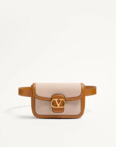 Valentino Garavani 9to5 Canvas Waist Bag In Nude