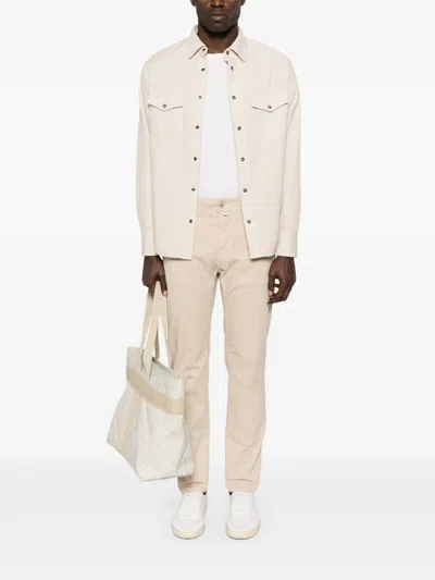 Jacob Cohen Scott Trousers In Neutrals