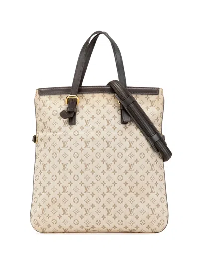 Pre-owned Louis Vuitton 2002 Monogram Mini Lin Francoise Satchel In Brown