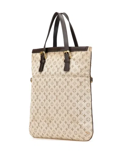 Pre-owned Louis Vuitton 2002 Monogram Mini Lin Francoise Satchel In Brown