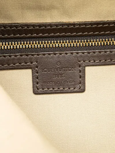 Pre-owned Louis Vuitton 2002 Monogram Mini Lin Francoise Satchel In Brown