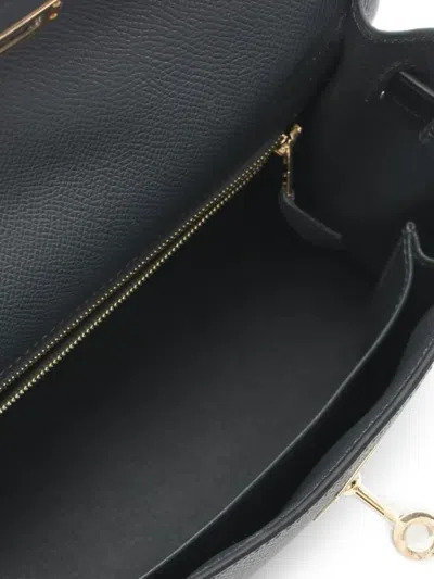 Pre-owned Hermes 2024 Kelly 25 Two-way Handbag In Grey