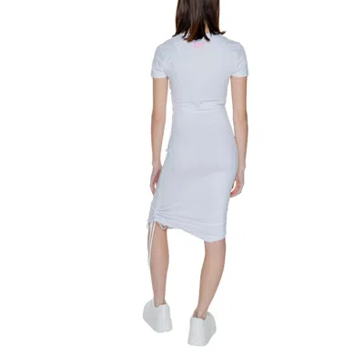 Ea7 Emporio Armani White Cotton Women's Dress In White