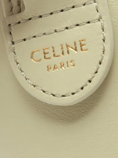 Pre-owned Celine 2010s Small Cuir Triomphe Two-way Handbag In Green