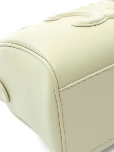 Pre-owned Celine 2010s Small Cuir Triomphe Two-way Handbag In Green