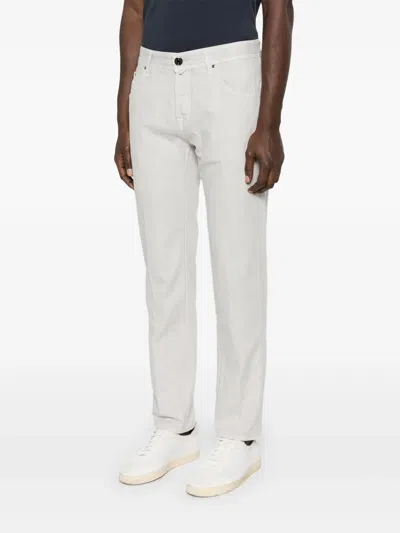 Jacob Cohen Cotton Pony-patch Sean Relaxed Jeans In Grey