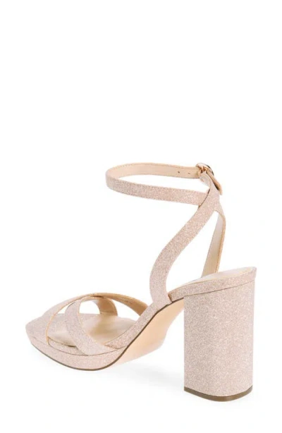 Nina Sheila Ankle Strap Platform Sandal In Nude Fantasy Net