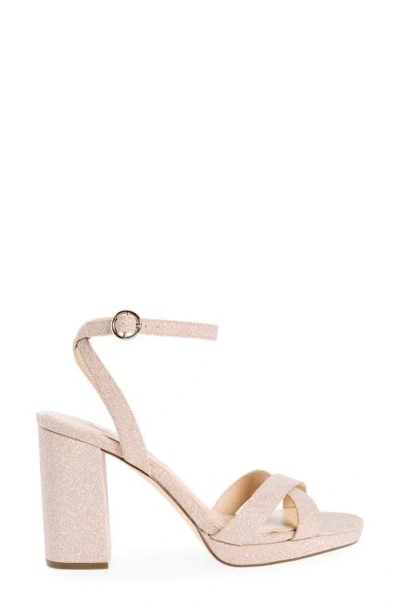 Nina Sheila Ankle Strap Platform Sandal In Nude Fantasy Net