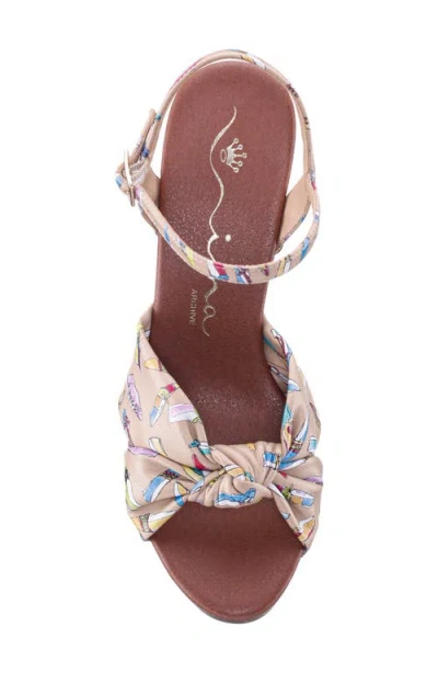 Nina Pop Ankle Strap Platform Sandal In Multi