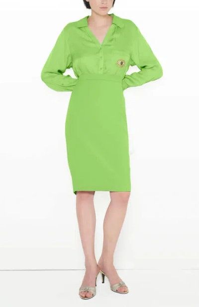 As By Df Evil Eye Blouse In Paradise Green