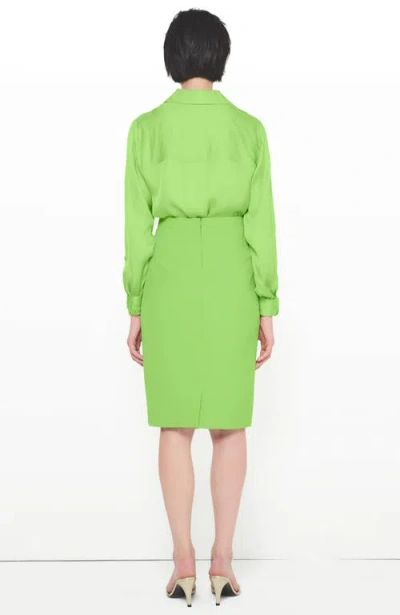As By Df Evil Eye Blouse In Paradise Green