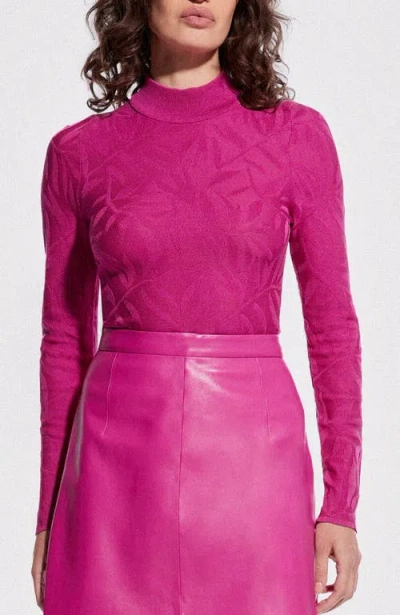 As By Df Remi Turtleneck Top In Raspberry