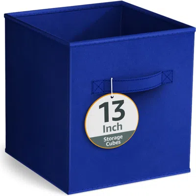 Sorbus Large Collapsible Storage Cube In Royal Blue