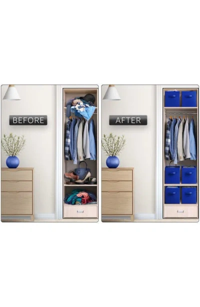 Sorbus Large Collapsible Storage Cube In Royal Blue