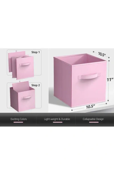 Sorbus 6-pack Collapsible Storage Cubes In Pastel Multi-color