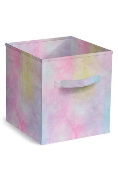 Sorbus Collapsible Storage Cube In Rainbow Sparkle
