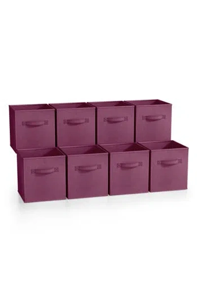 Sorbus 8-pack Collapsible Storage Cubes In Purple