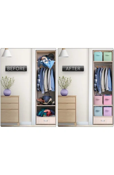 Sorbus 6-pack Collapsible Storage Cubes In Pastel Multi-color