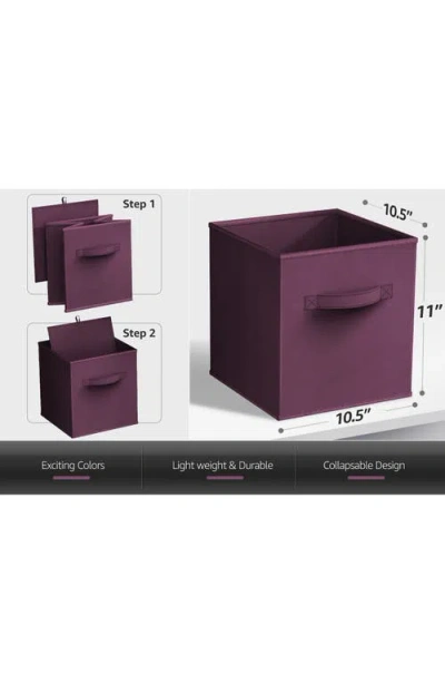 Sorbus 8-pack Collapsible Storage Cubes In Purple