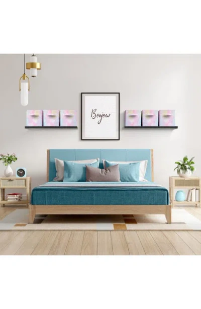 Sorbus Collapsible Storage Cube In Rainbow Sparkle