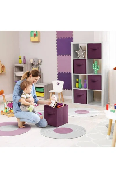 Sorbus 8-pack Collapsible Storage Cubes In Purple