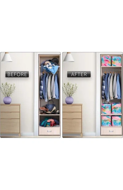 Sorbus Collapsible Storage Cube In Watercolor