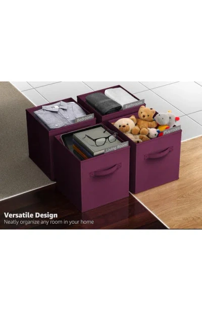 Sorbus 8-pack Collapsible Storage Cubes In Purple