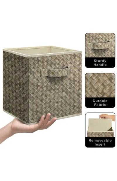 Sorbus Storage Cube In Woven Beige