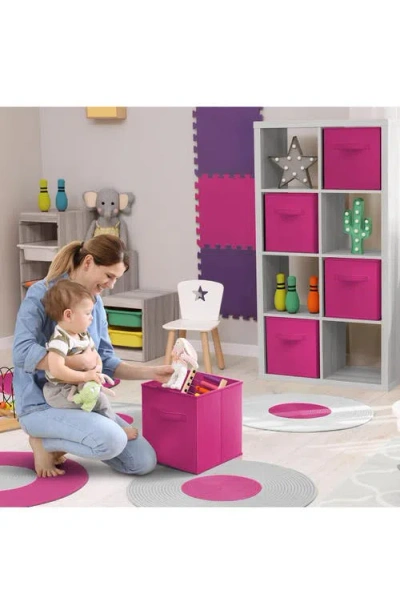Sorbus Collapsible Storage Cube In Pink
