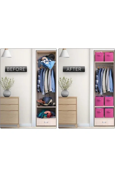 Sorbus Collapsible Storage Cube In Pink