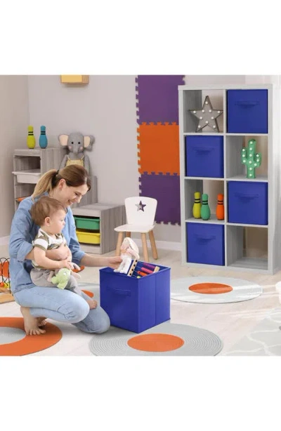 Sorbus Collapsible Storage Cube In Royal Blue