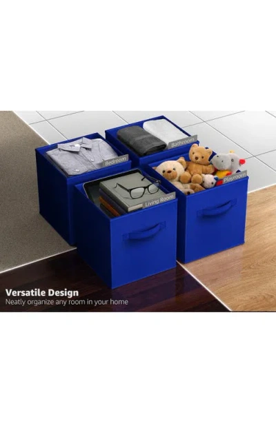 Sorbus Collapsible Storage Cube In Royal Blue