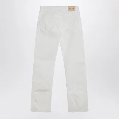 Alexander Mcqueen Alexander Mc Queen White Denim Trousers